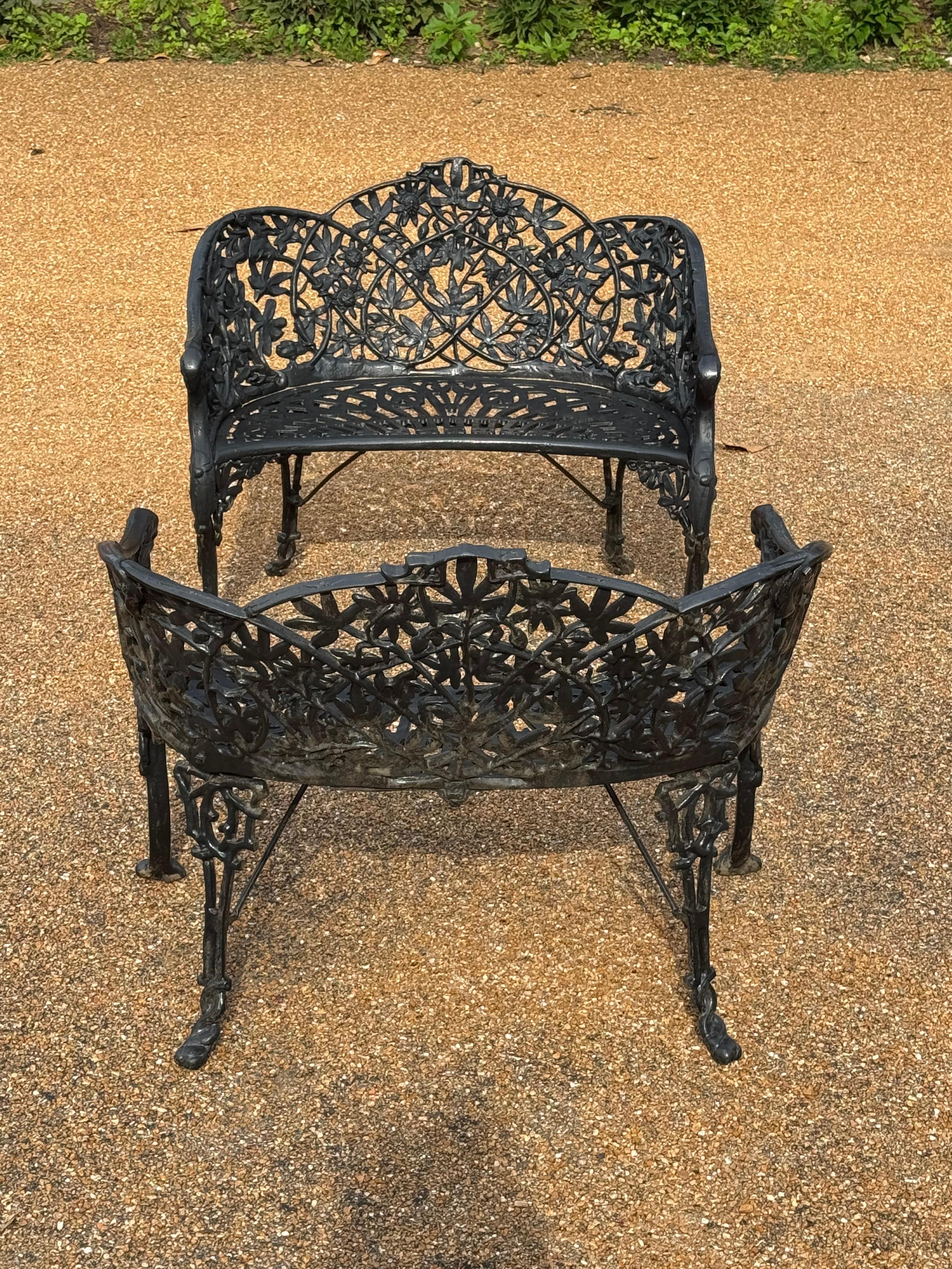 Early 20th Century Pair of Victorian Style Cast Iron 