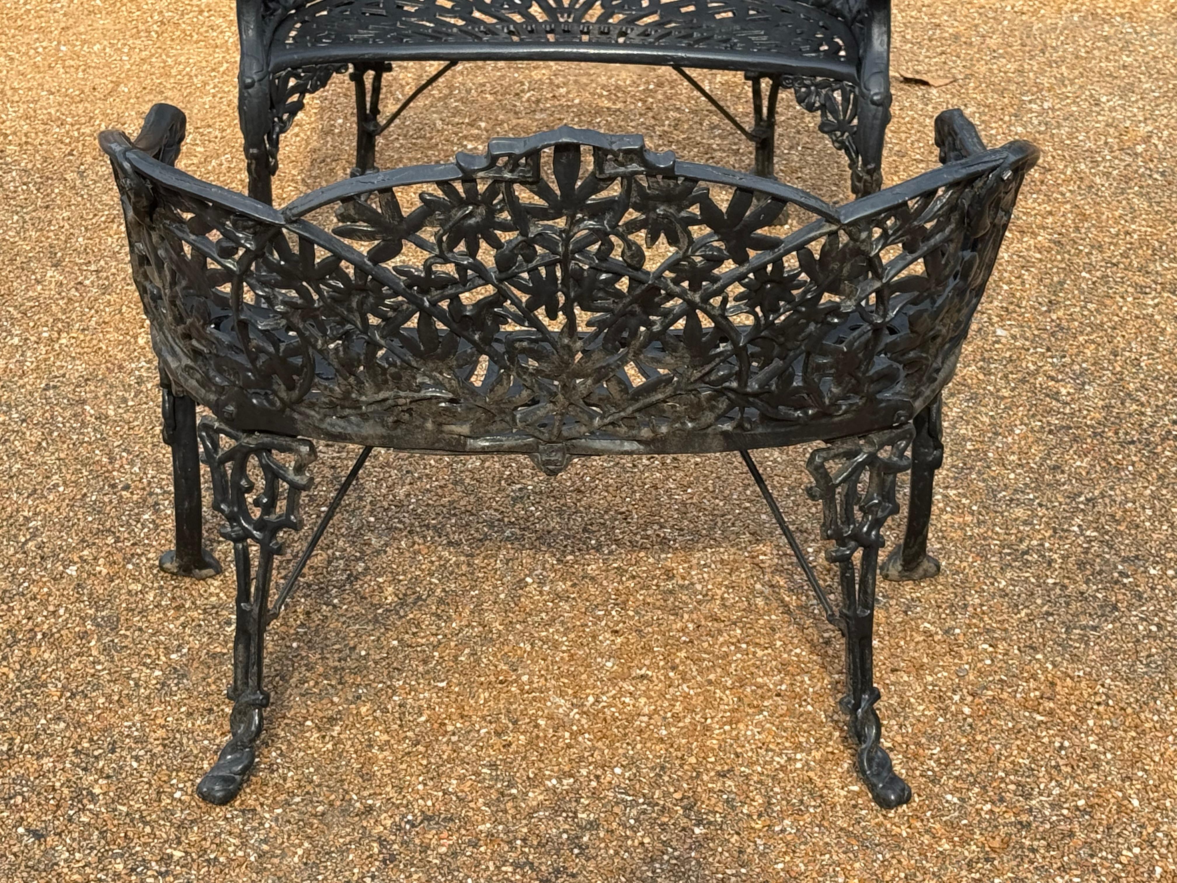 Paint Pair of Victorian Style Cast Iron 