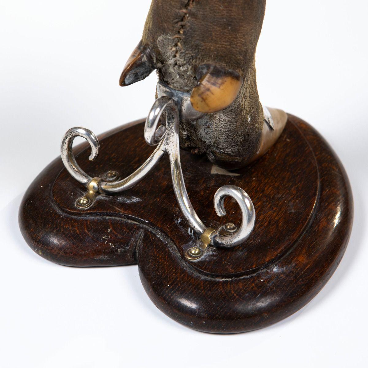 Pair of Victorian Trophy Candlesticks in Deer Hoof, Horton Plains 1883 For Sale 5