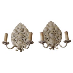Pair of Victorian Wall Sconces made of Cast Brass, Germany 1890