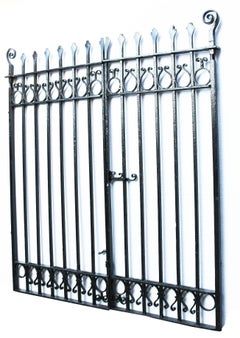 Pair of Victorian Wrought Iron Driveway Gates