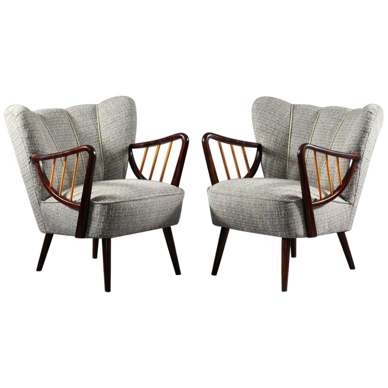 Pair of Vienna 1950 Tees Armchairs