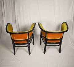 Coppia di poltrone della Secessione Viennese di Marcel Kammerer, Thonet n. 6534, anni 1910