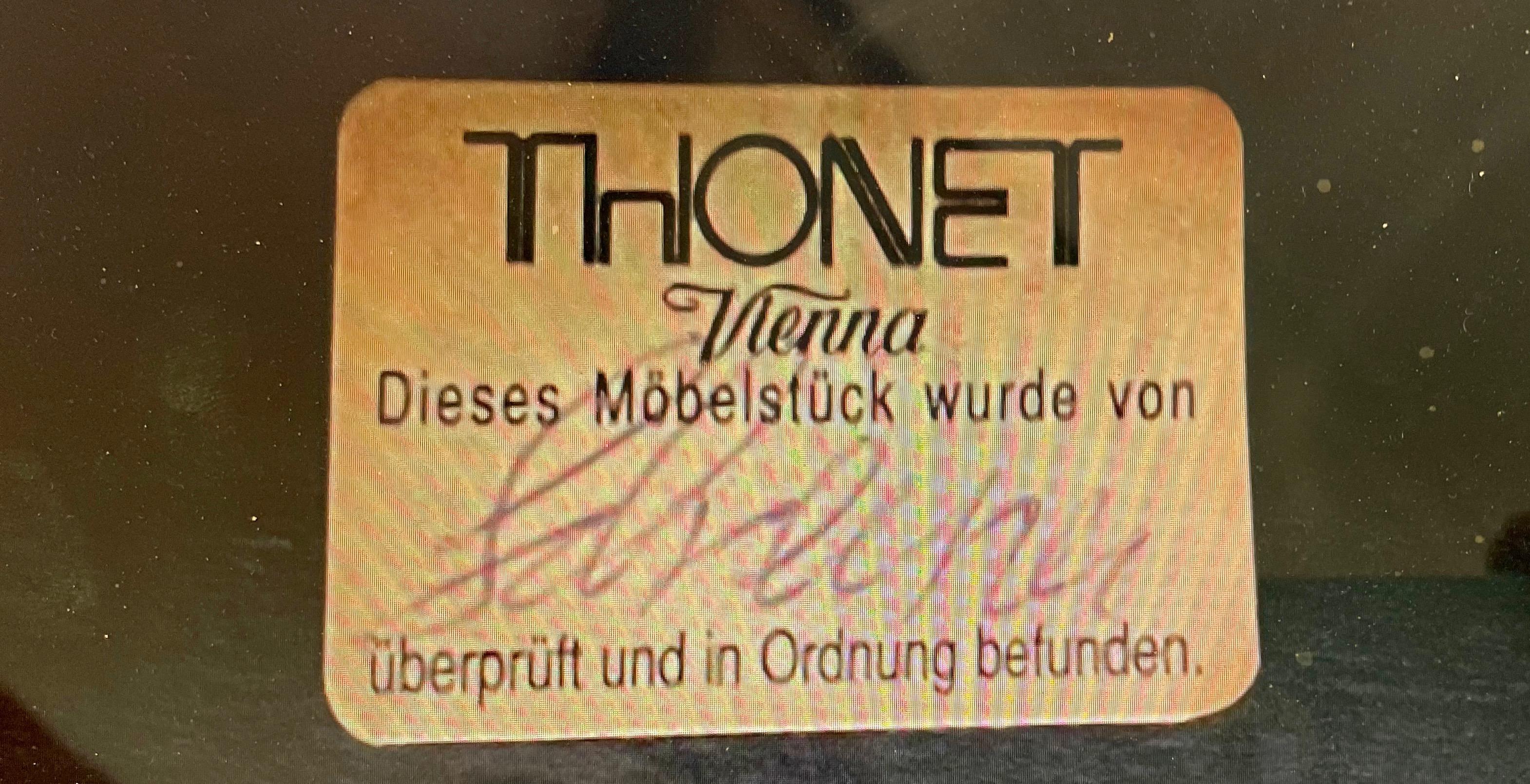 Pareja de Sillones de la Secesión de Viena Diseñados por Beranek para Thonet, Viena 1980. Metal en venta