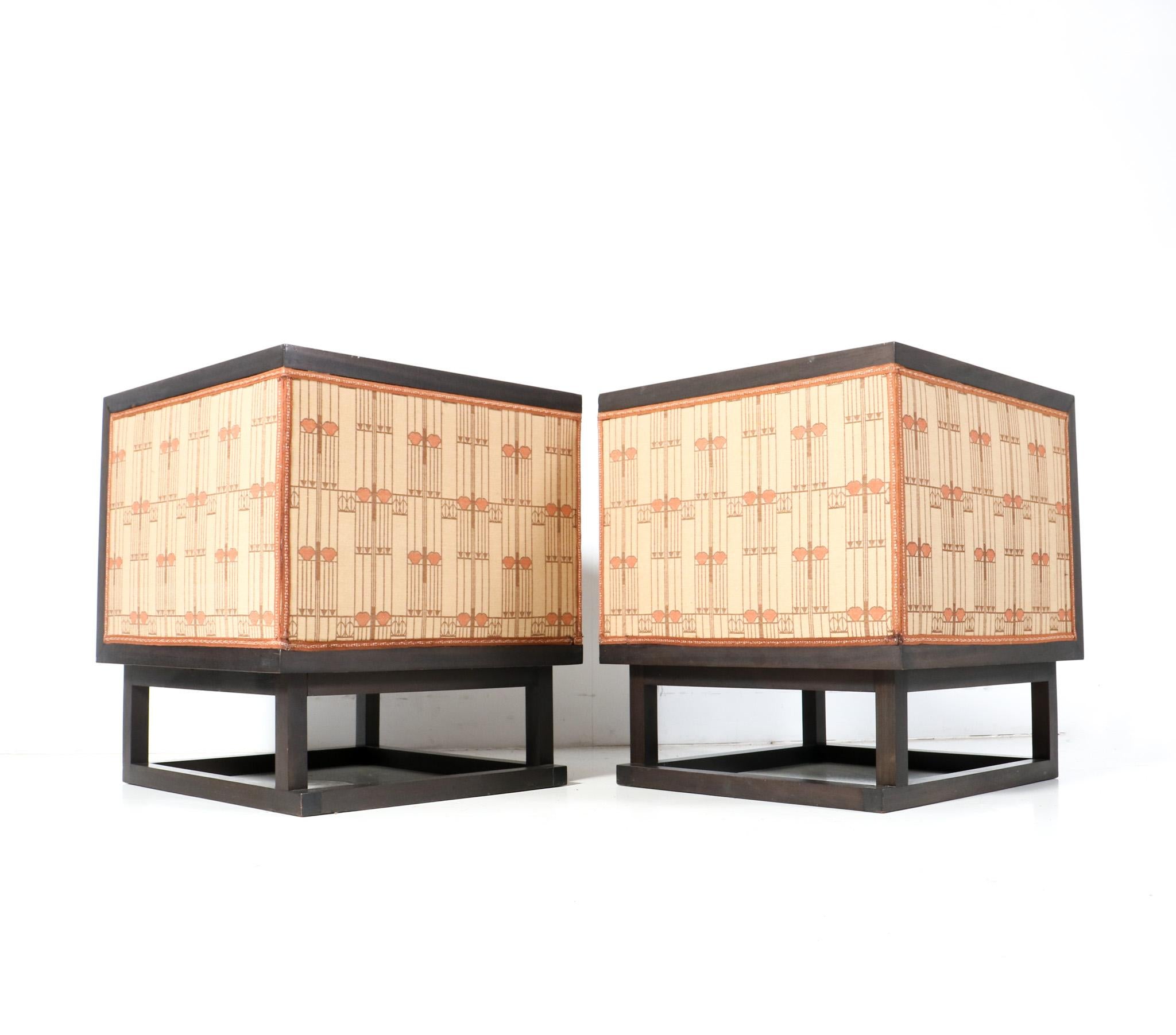 Pair of Vienna Secession Cabinet Chairs by Josef Hoffmann for Wittmann, 1903 1