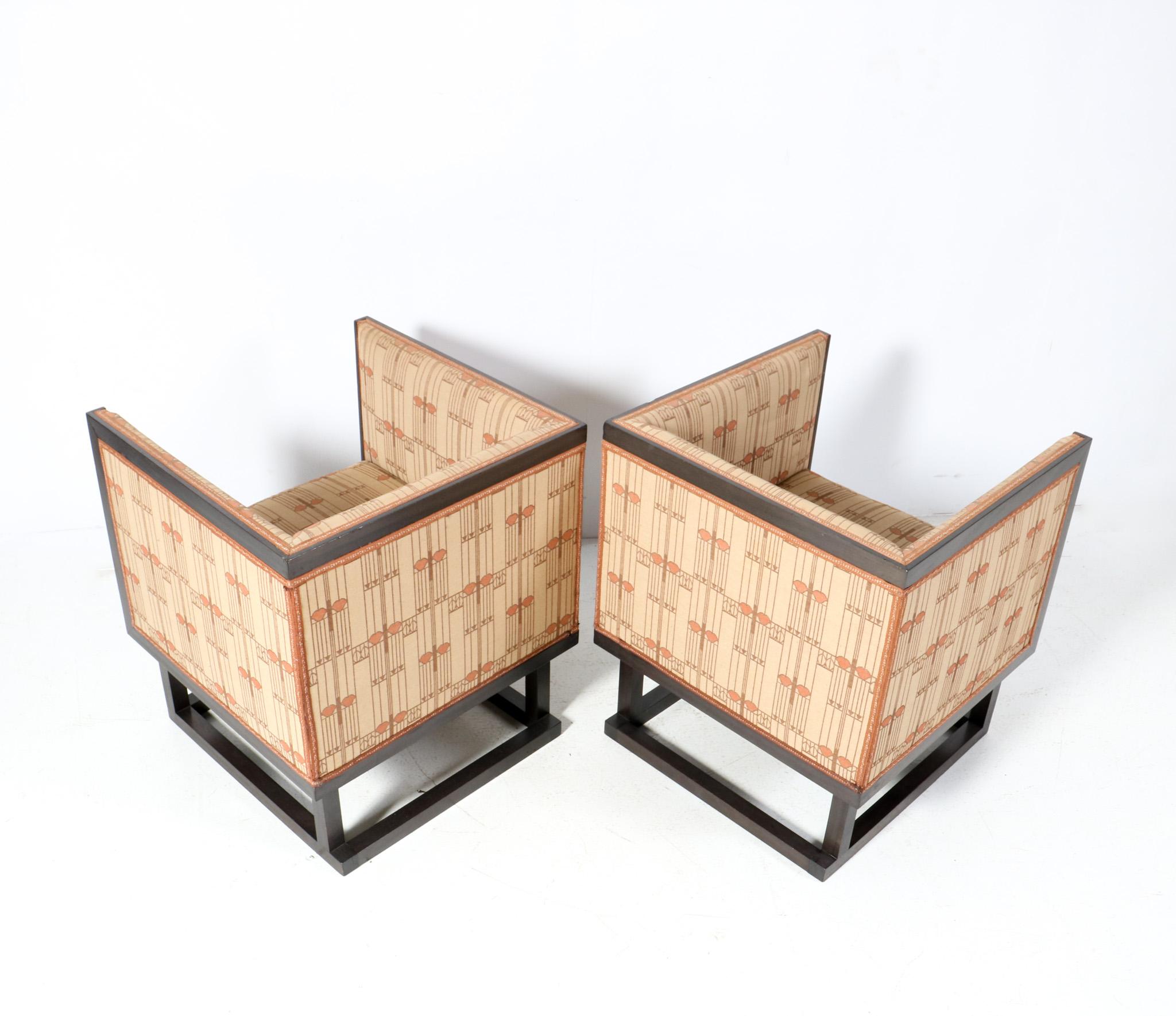 Pair of Vienna Secession Cabinet Chairs by Josef Hoffmann for Wittmann, 1903 2