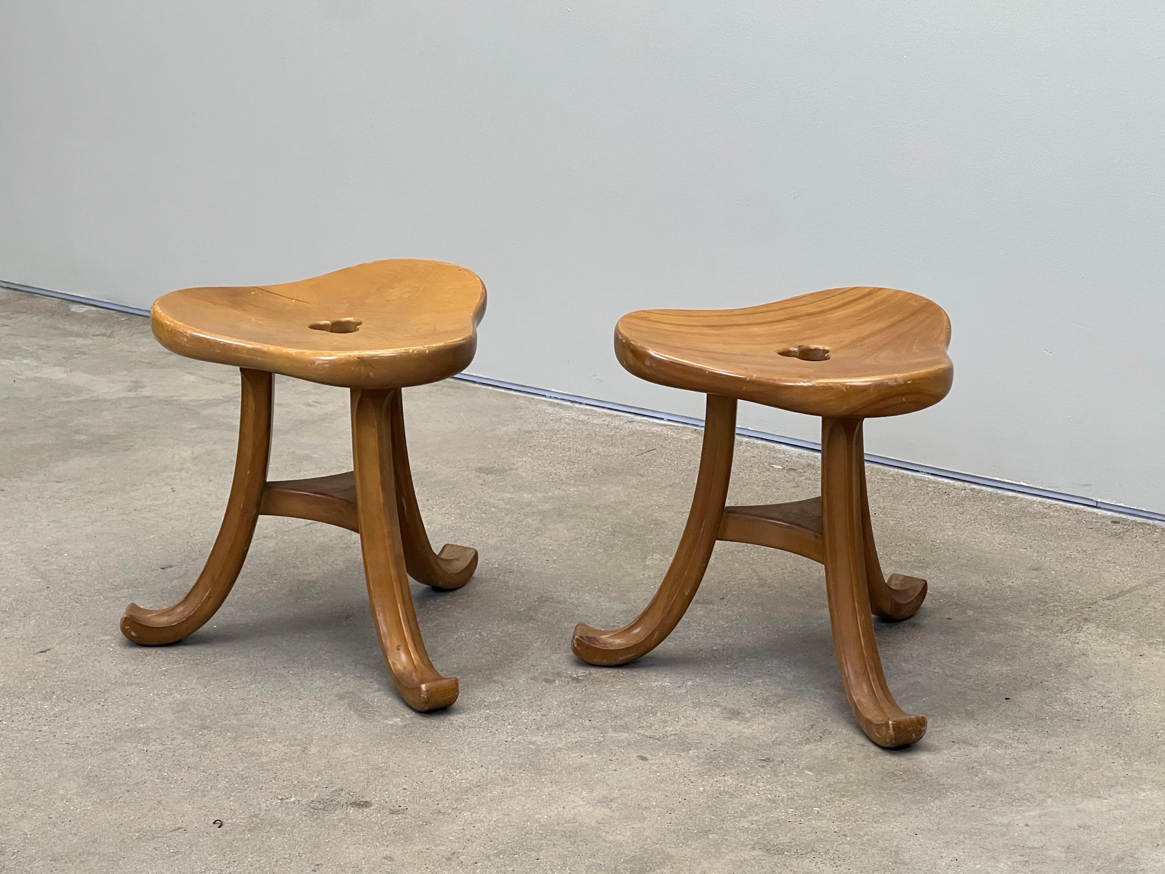 Pair of Viennese Thebes Stools 6