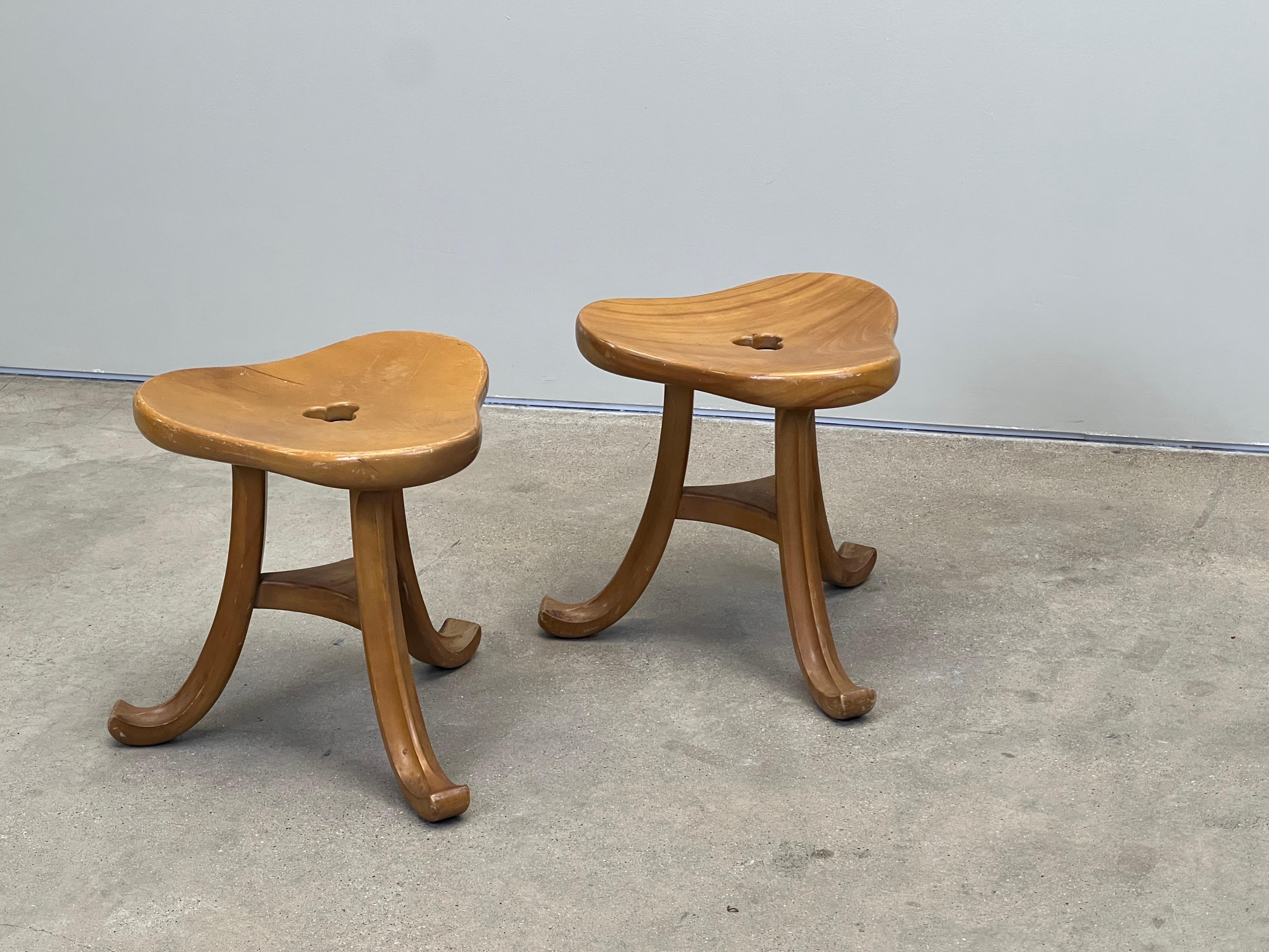 Pair of Viennese Thebes Stools 8