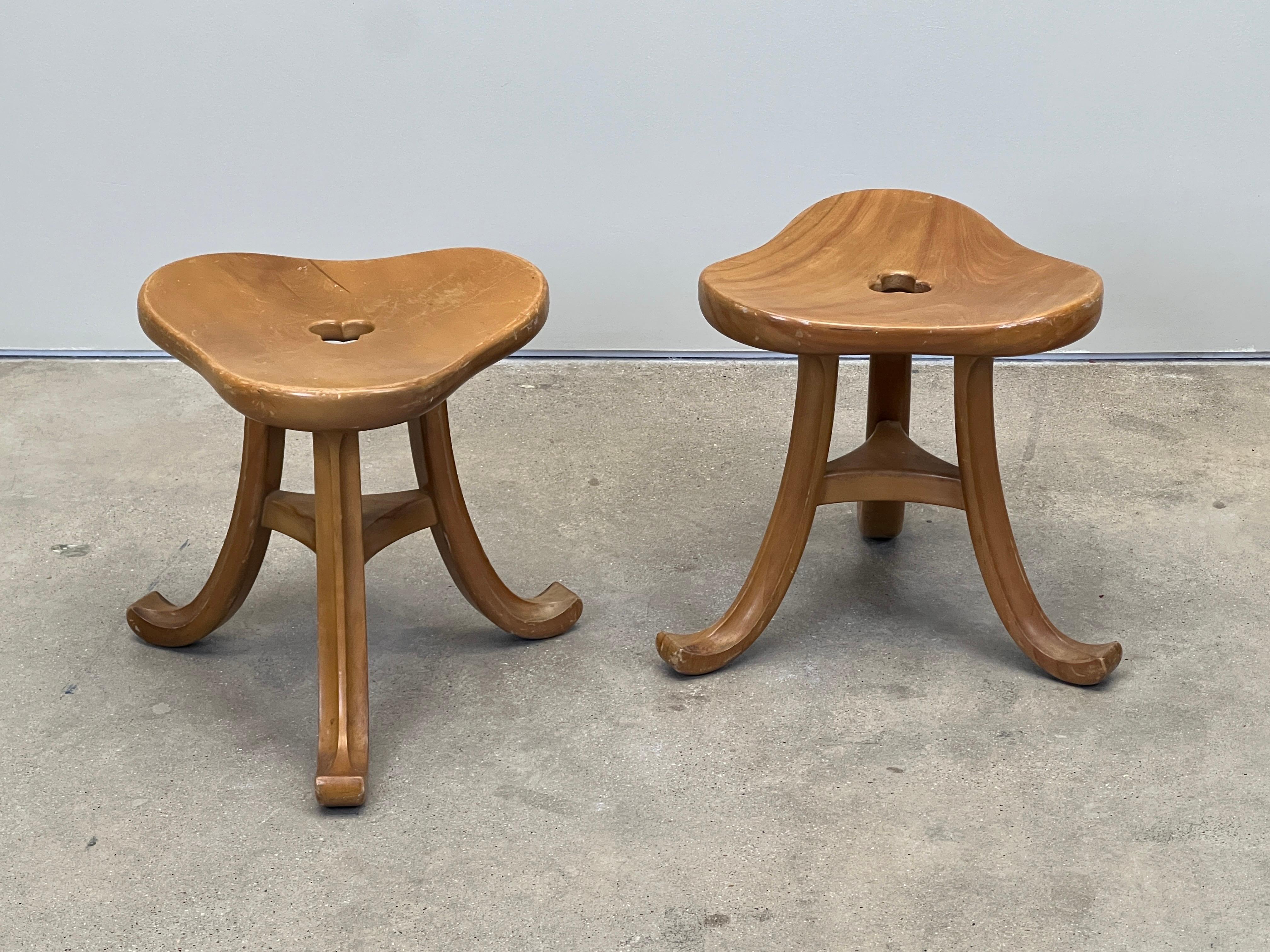 Pair of Viennese Thebes Stools 9