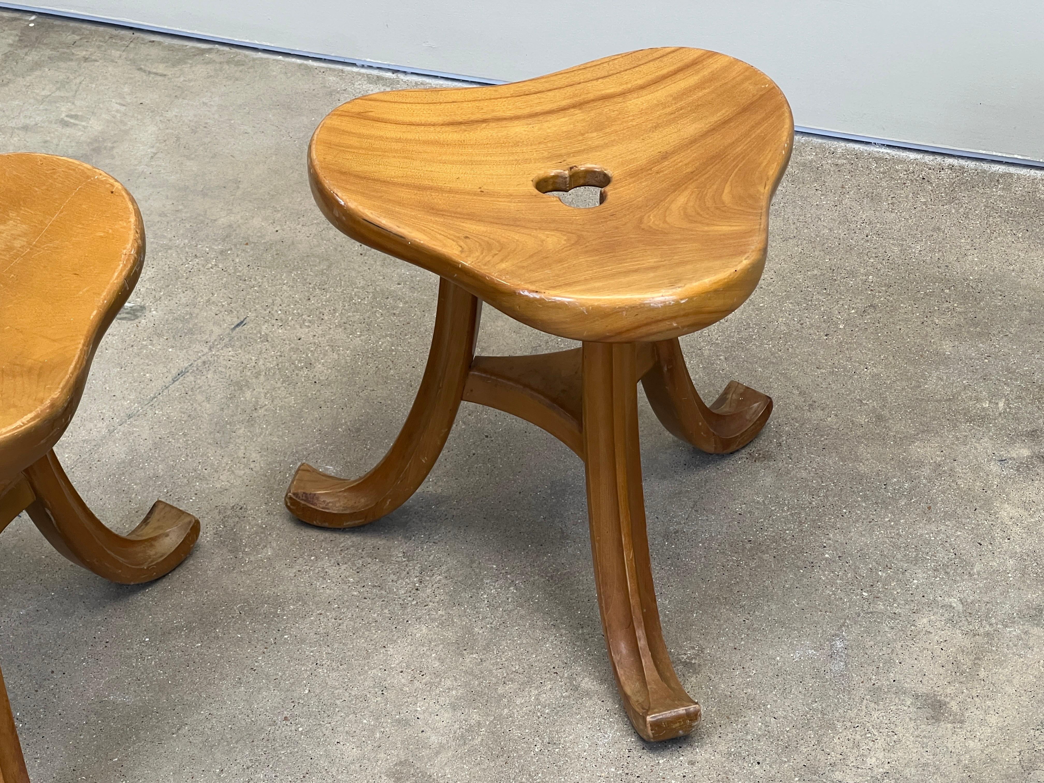 Pair of Viennese Thebes Stools 2
