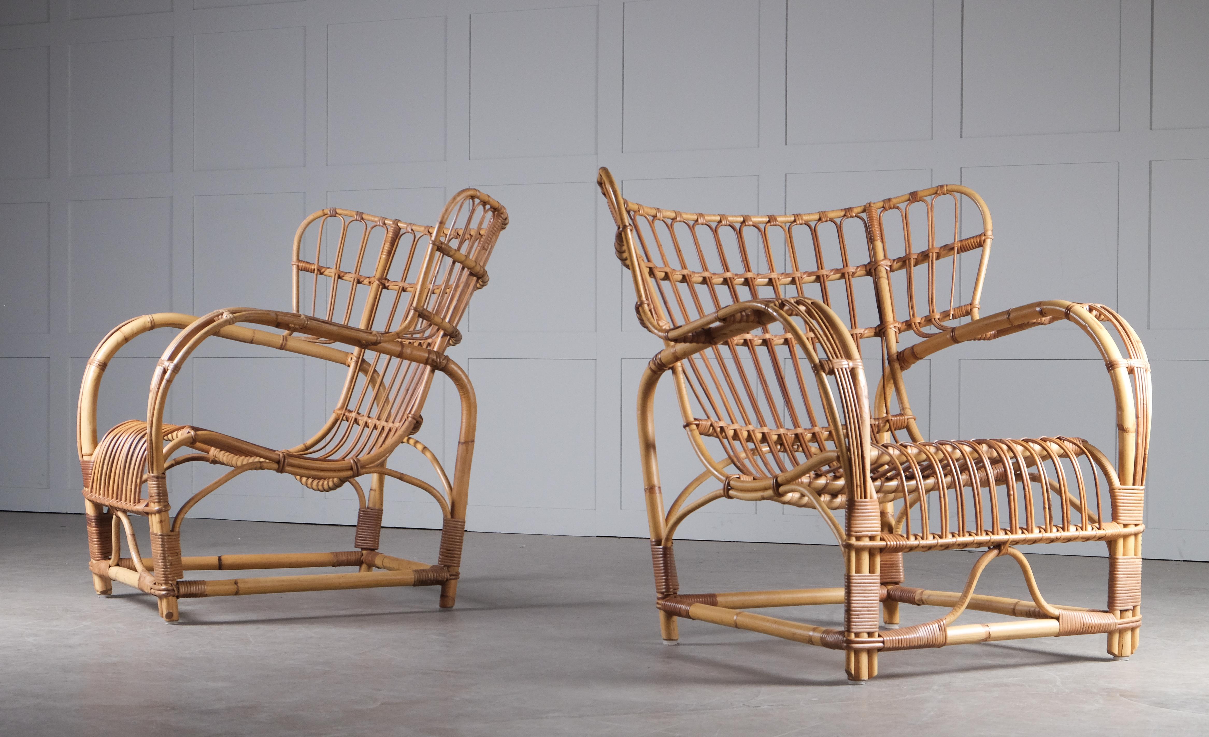 Pair of Viggo Boesen Easy Chairs, 1960s 9