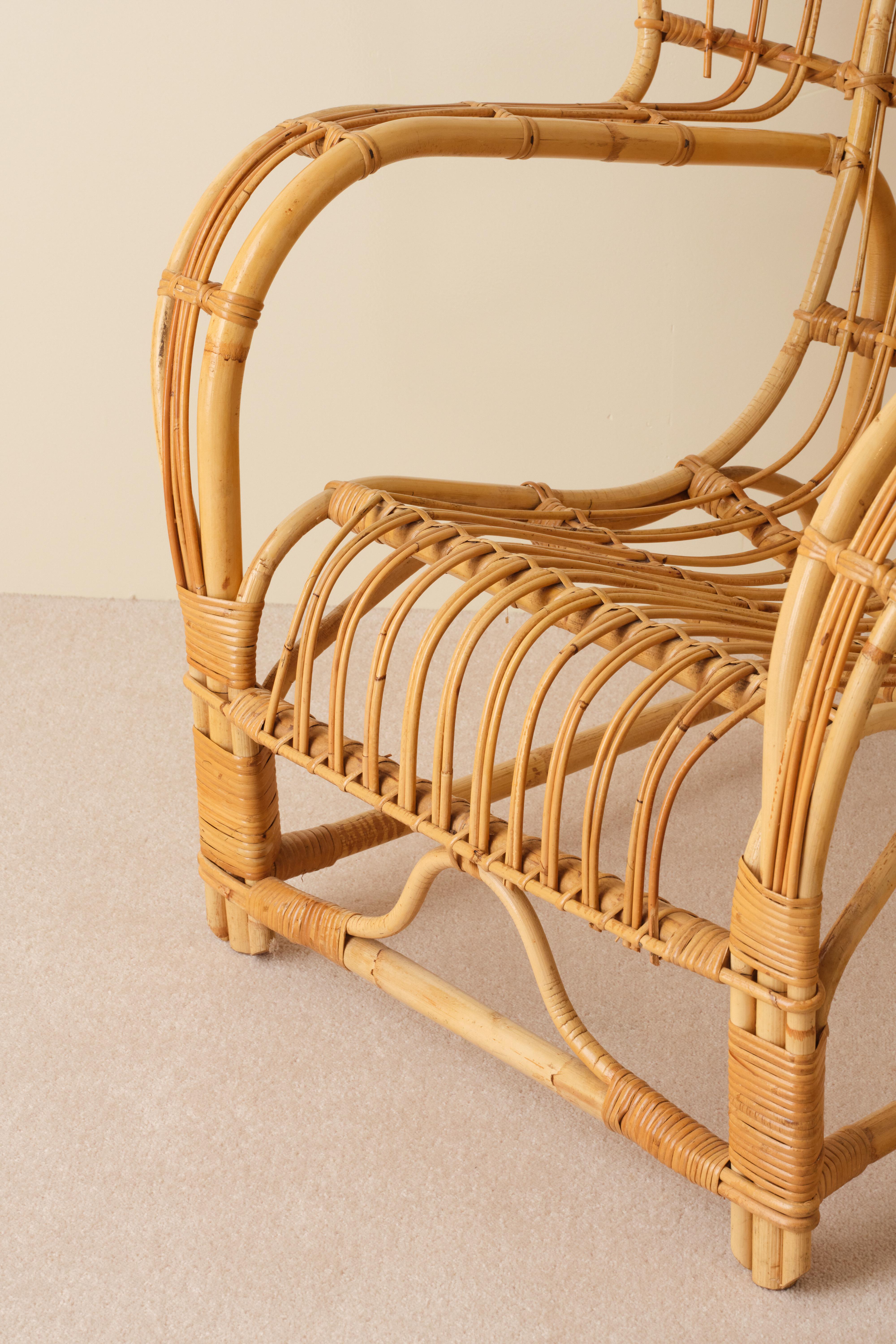 Pareja de butacas Viggo Boesen, años 60 Caña en venta