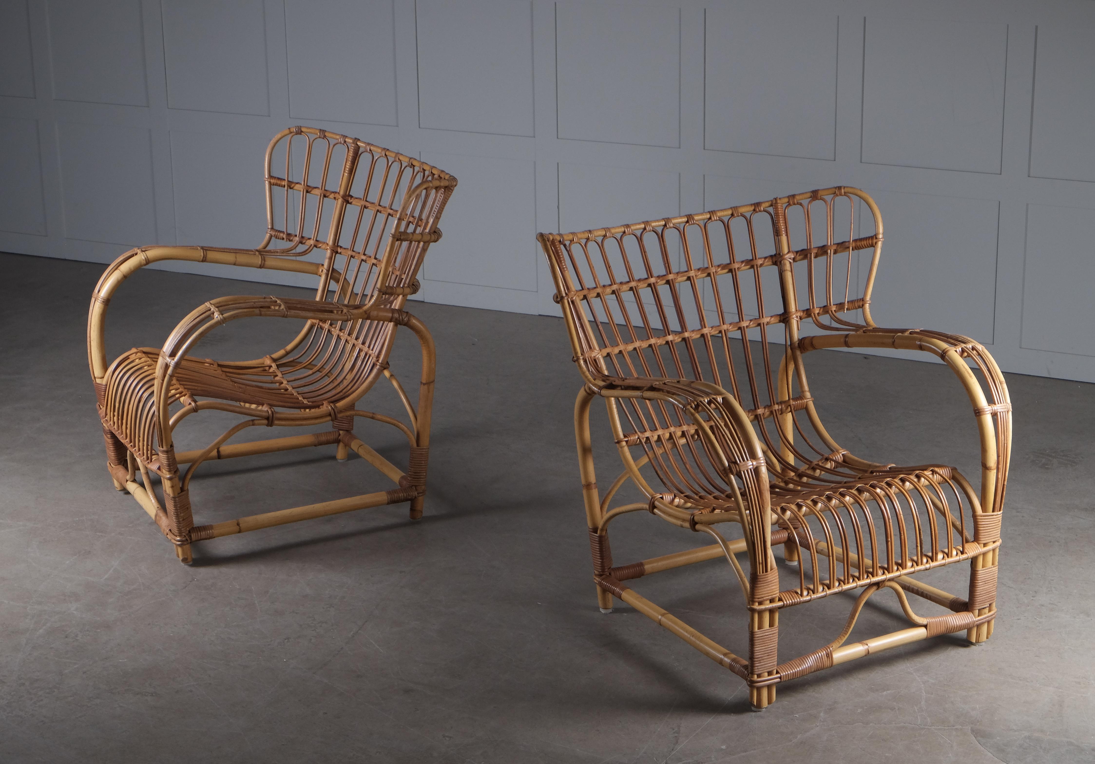 Pair of Viggo Boesen Easy Chairs, 1960s 1