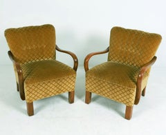 Par de sillones de mohair daneses al estilo de Viggo Boesen