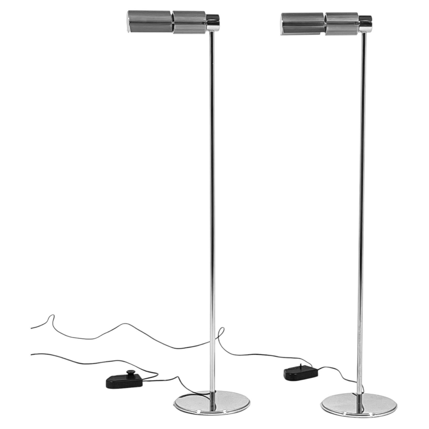 Pair of Viktor Frauenknecht Swisslamos Haloprofil 878Hr Floor Lamps