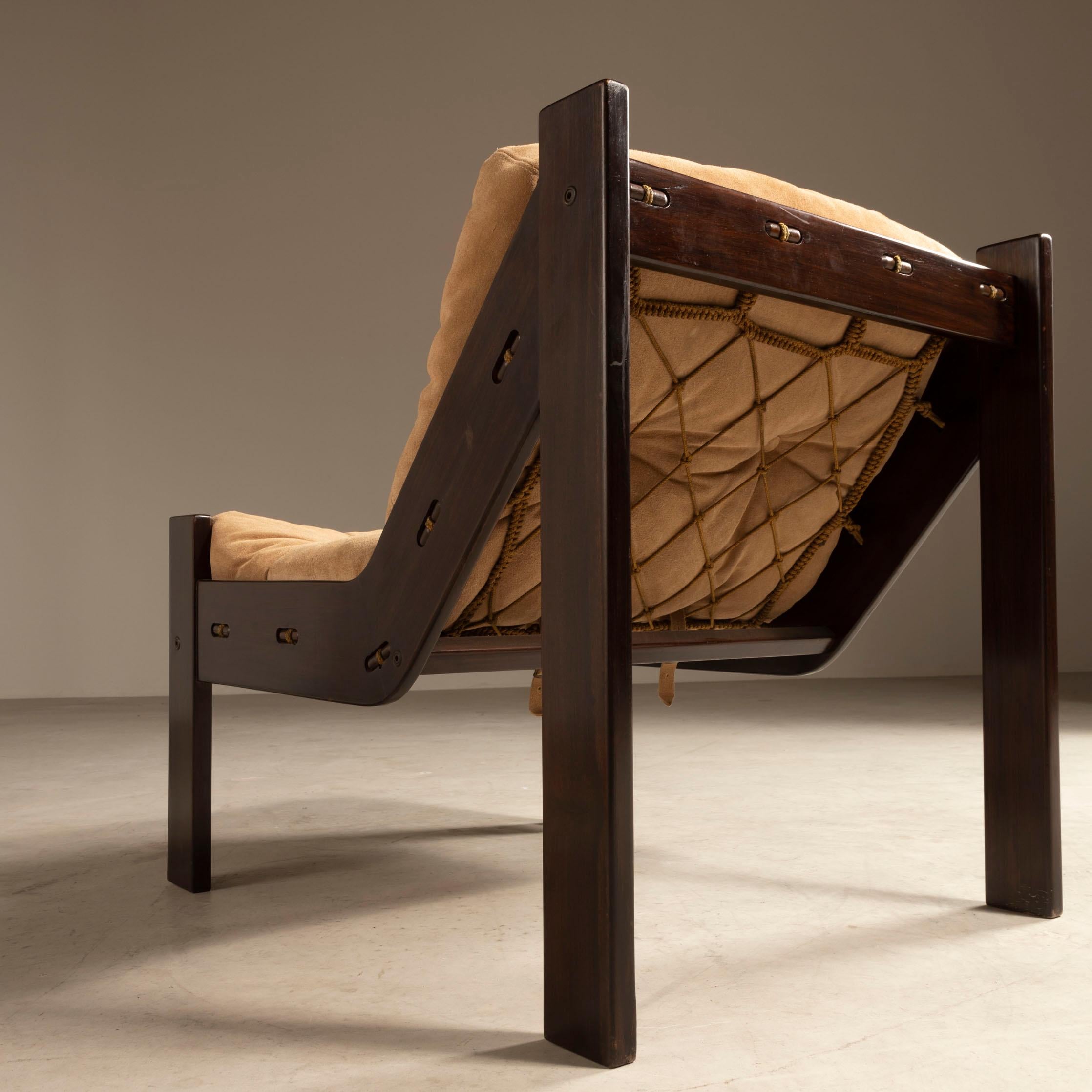 Wood Pair of Village Lounge Chair, by Jean Gillon, Brazilian Mid-Century Design