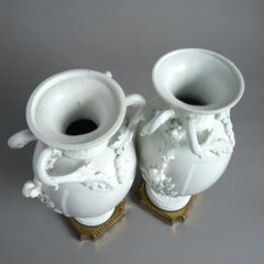 Pair of Vincennes Style Porcelain Vases