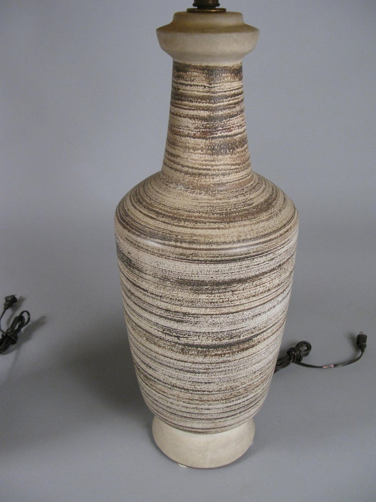 Pair of Vintage 1960s Italian Ceramic Table Lamps at 1stDibs