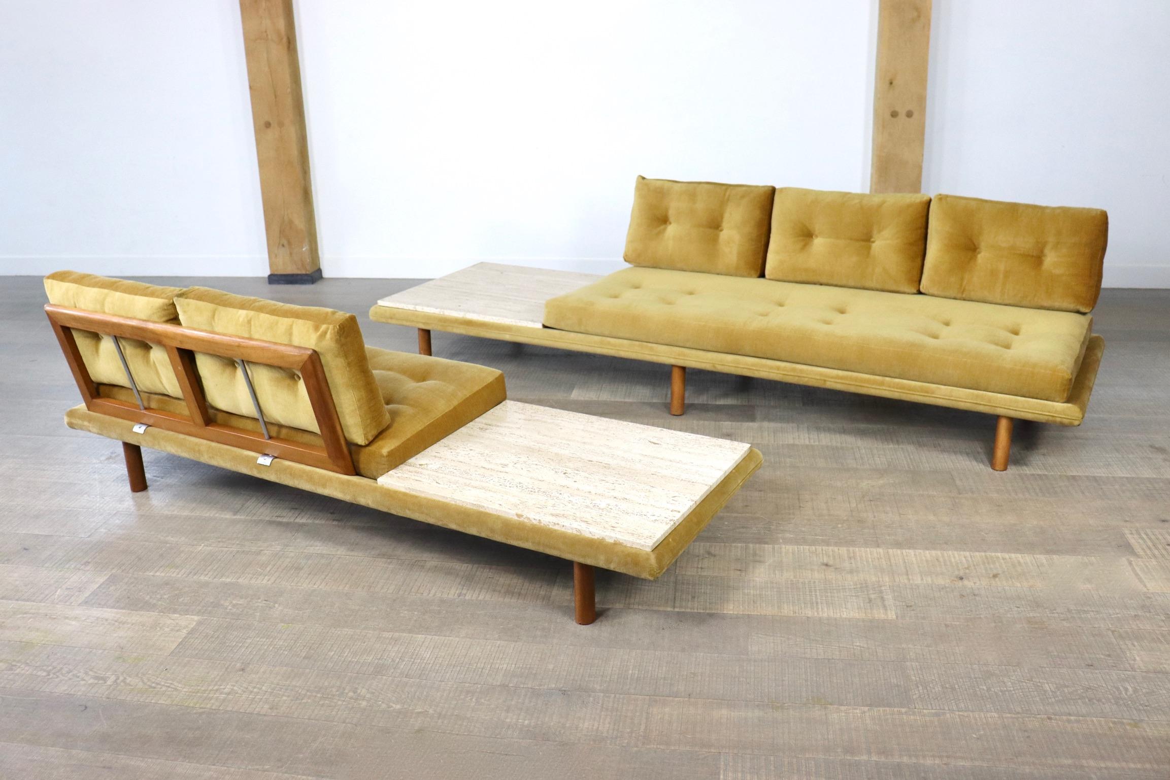 German Pair of Vintage 1960s Sofas / Daybeds by Franz Köttgen for Kill International For Sale