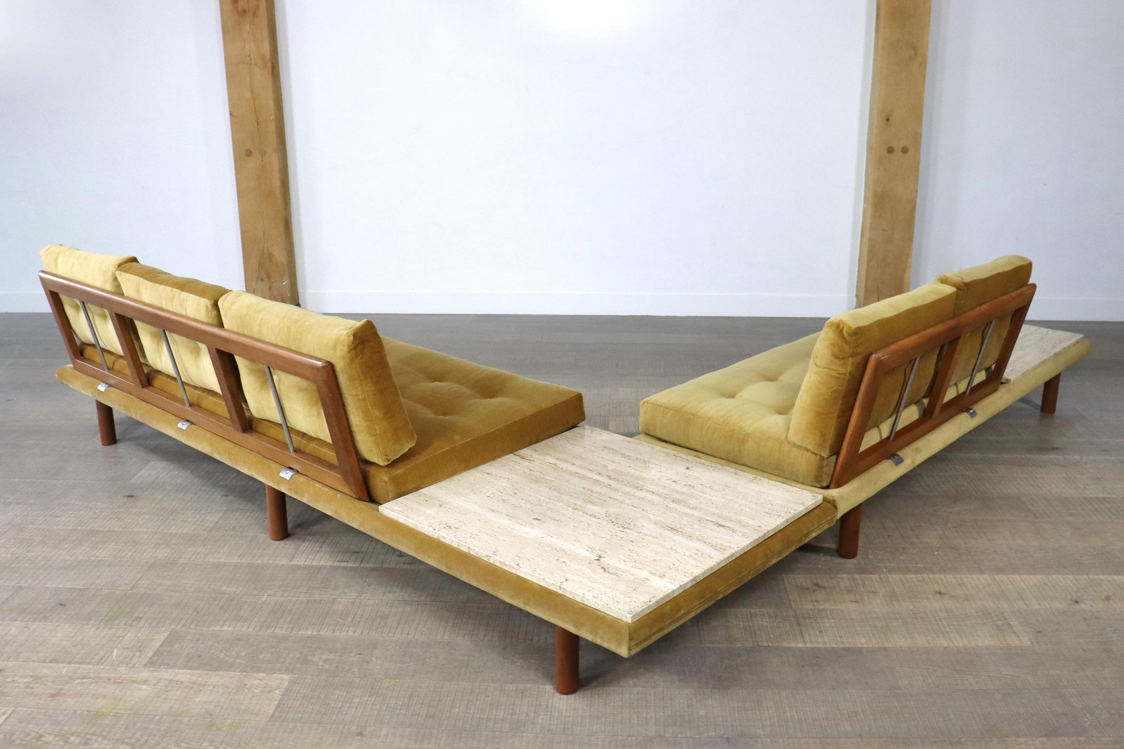 Paire de canapés / lits de jour vintage des années 1960 par Franz Köttgen pour Kill International en vente 1