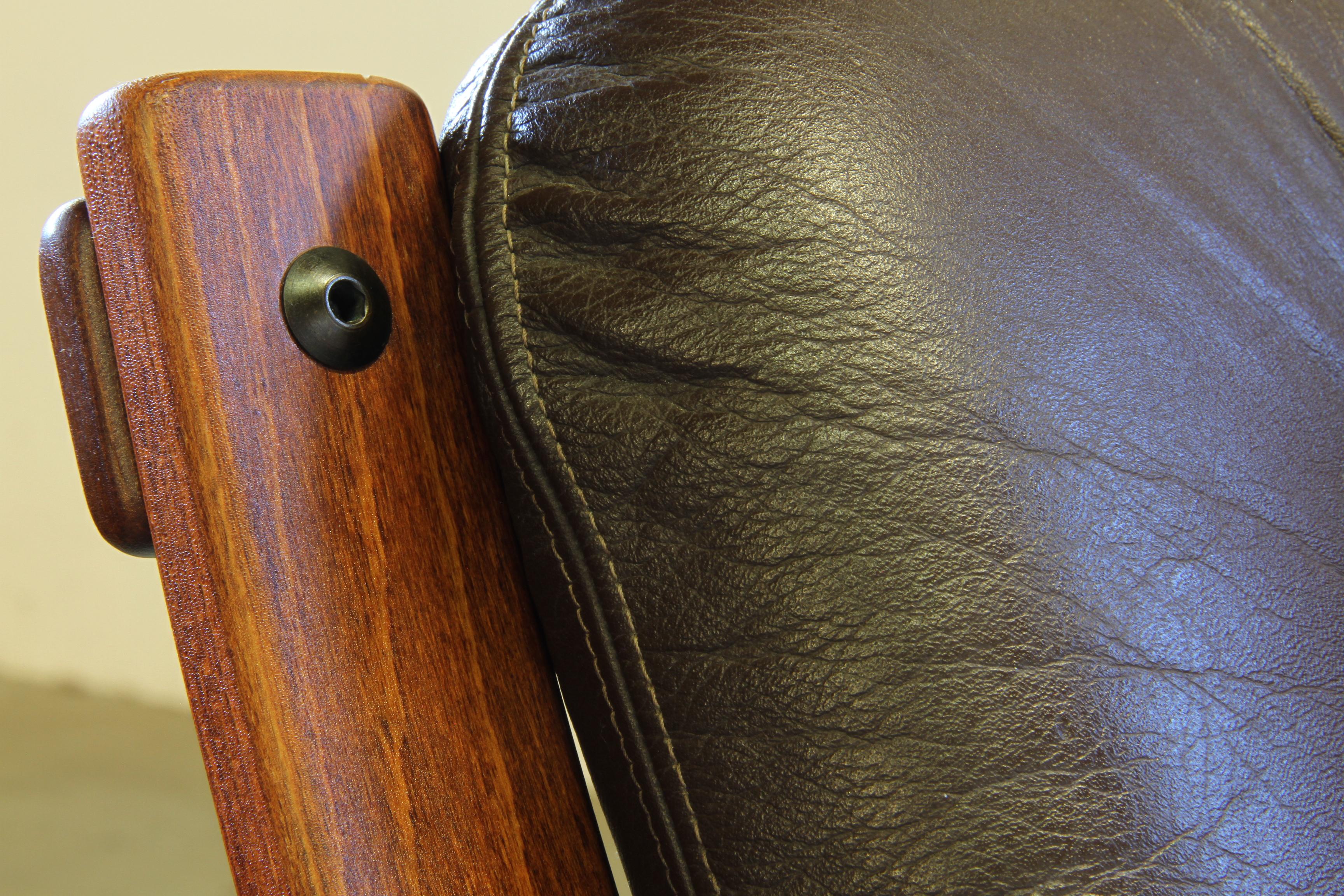 Pair of Vintage 1970s Norwegian Modernist Lounge Chairs, attr. Jon Hjortdal For Sale 10