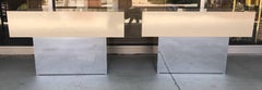 Pair of Vintage 1970s Steve Chase Palm Springs Style Chrome Nightstands