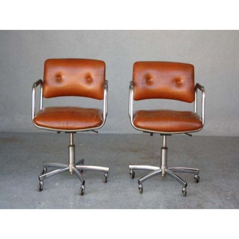 20th Century Pair of Vintage 1970's Tubular Armchairs For Sale