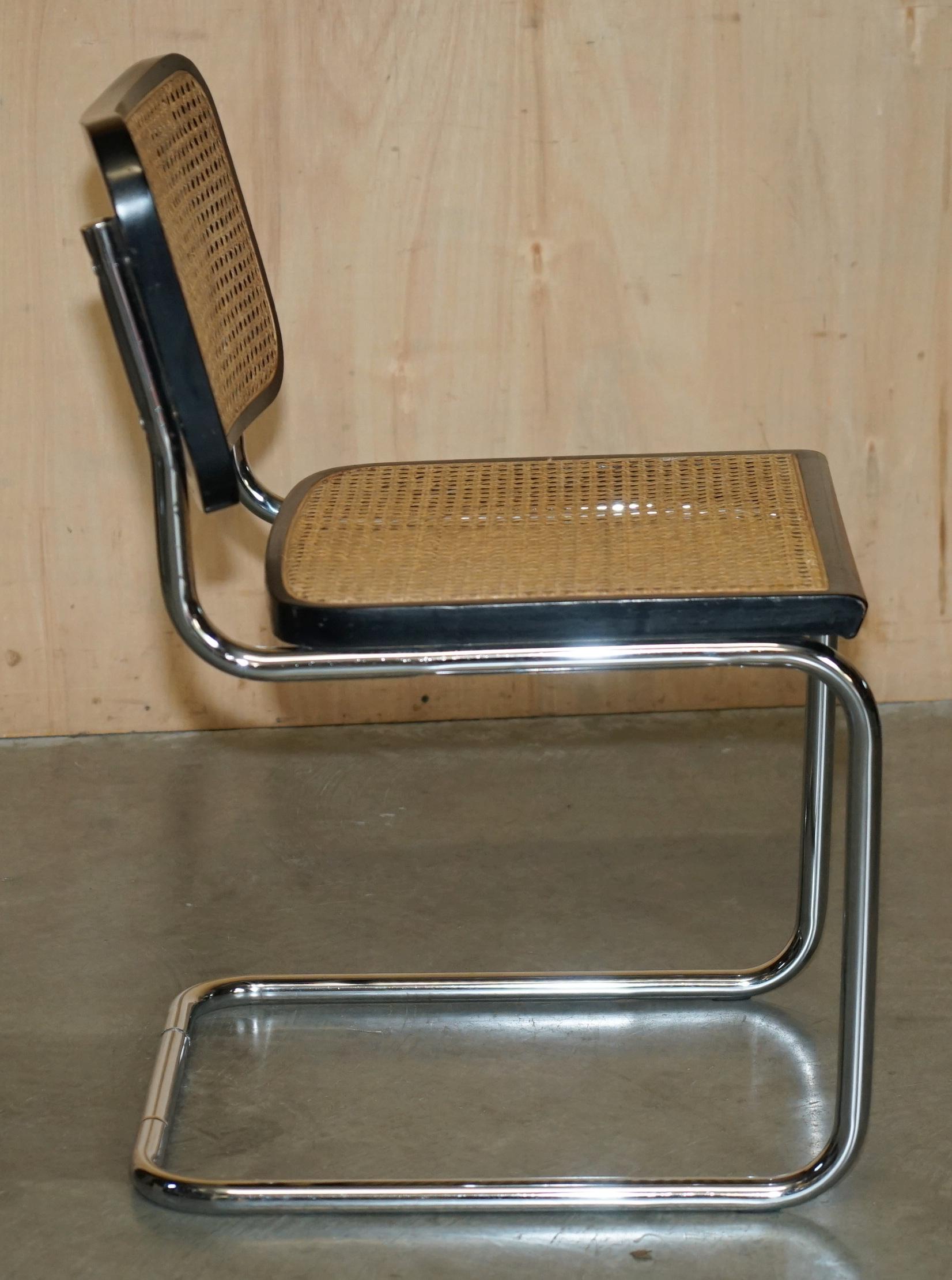 Pärchen VINTAGE 1987 MADE IN ITALY STAMPED MARCEL BREUER CESCA KNOLL B32 CHAIRs im Angebot 1