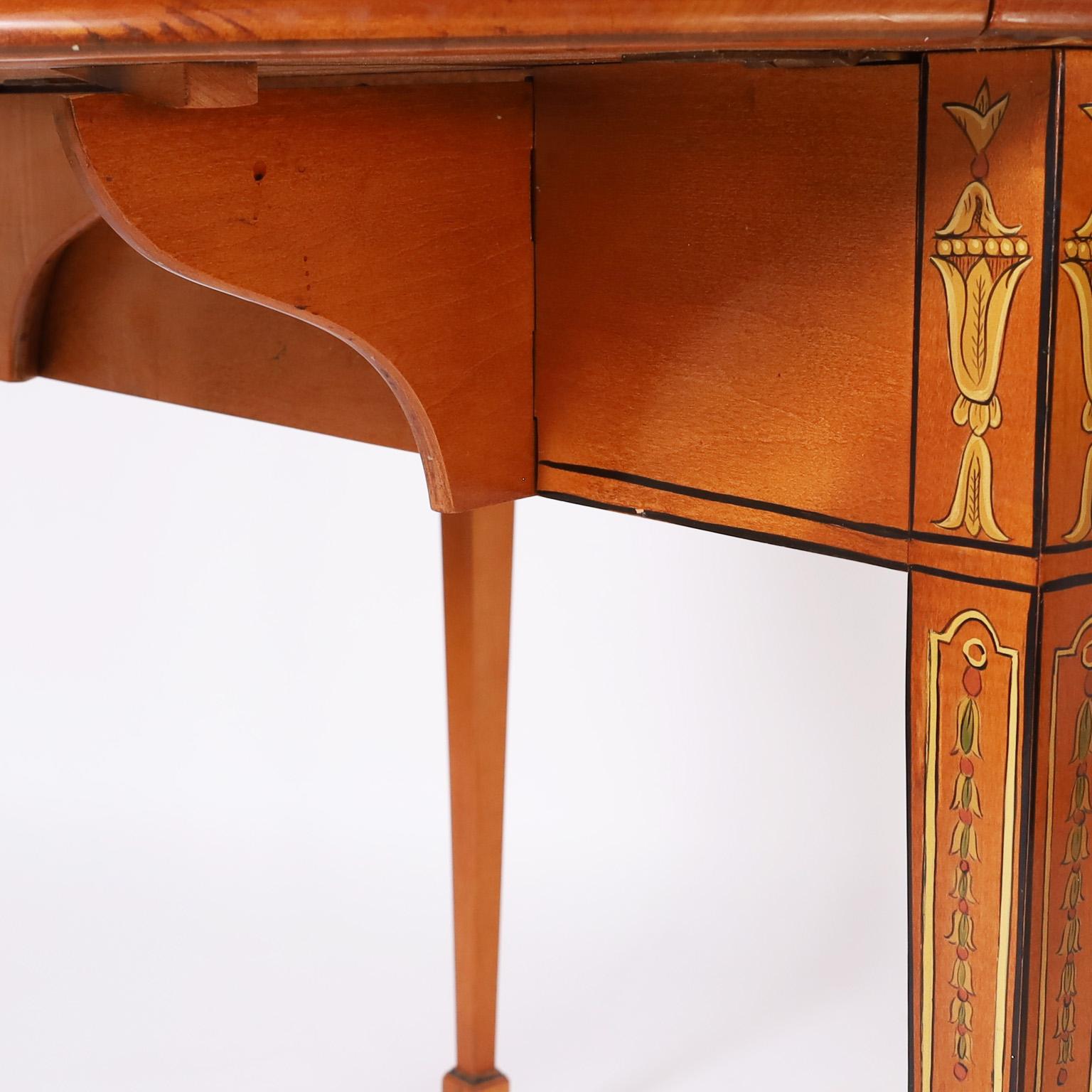 Pareja de Mesas o Soportes de Hoja Caída Estilo Adam Vintage en venta 1