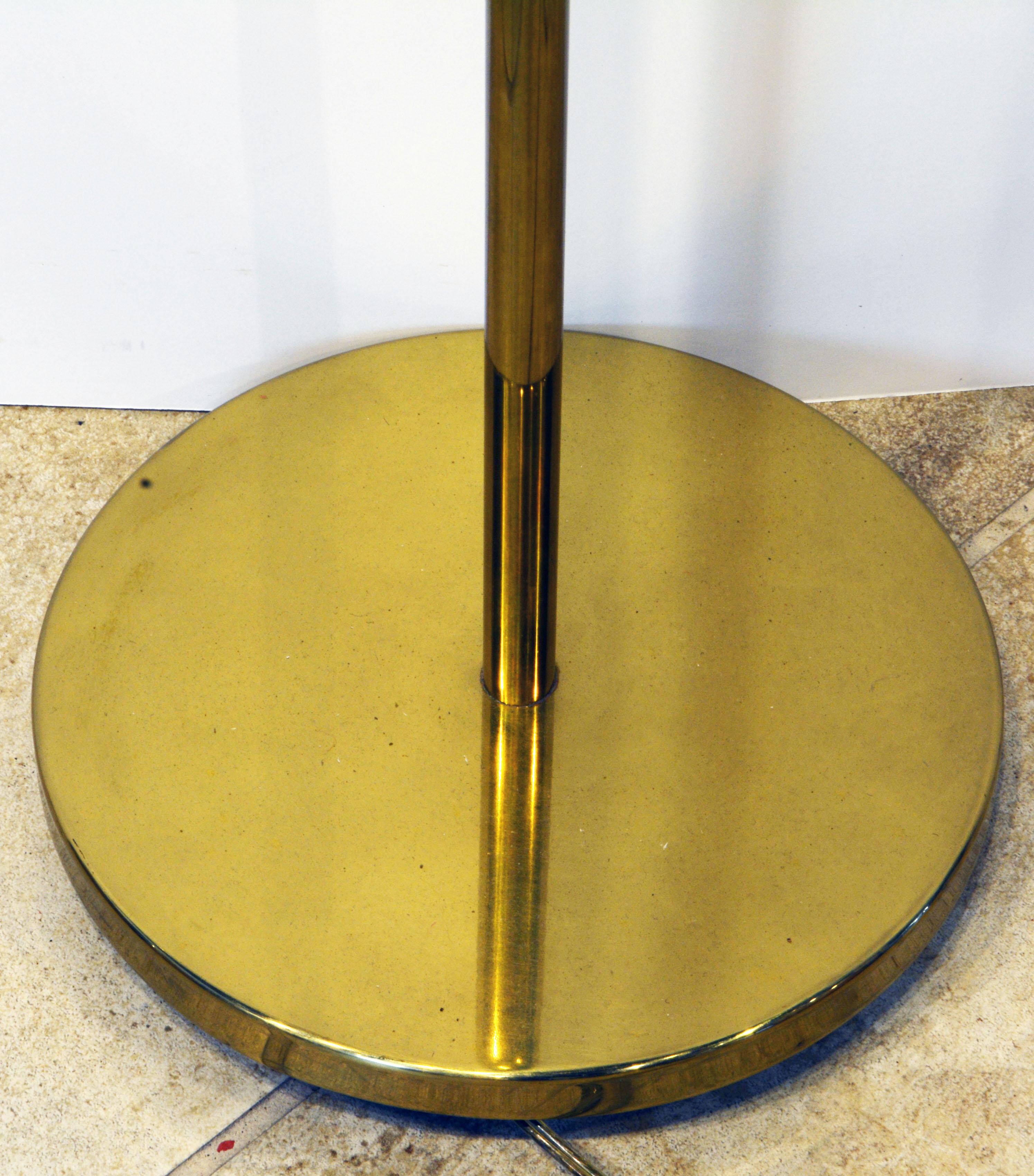 Pair of Vintage Adjustable Brass Floor Lamps by Jon Norman for Casella Lighting 1