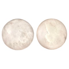 Pair of Vintage Alabaster Fixtures, Sold Individually