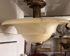 Pair of Vintage Alabaster light fixtures. Sold Individually