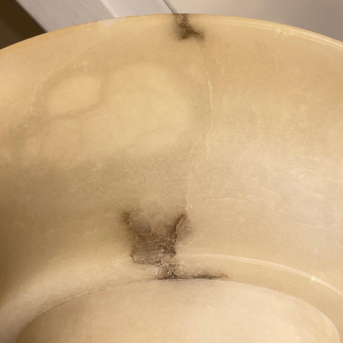 Ein Paar Vintage-Leuchten aus Alabaster. Einzeln verkauft (Italienisch) im Angebot