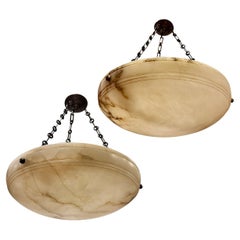 Pair of Vintage Alabasters Light Fixtures, Sold Individually