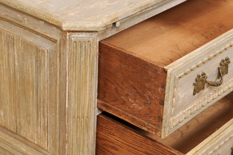 Pair of Vintage American Richly Carved and Painted Wood Chests For Sale