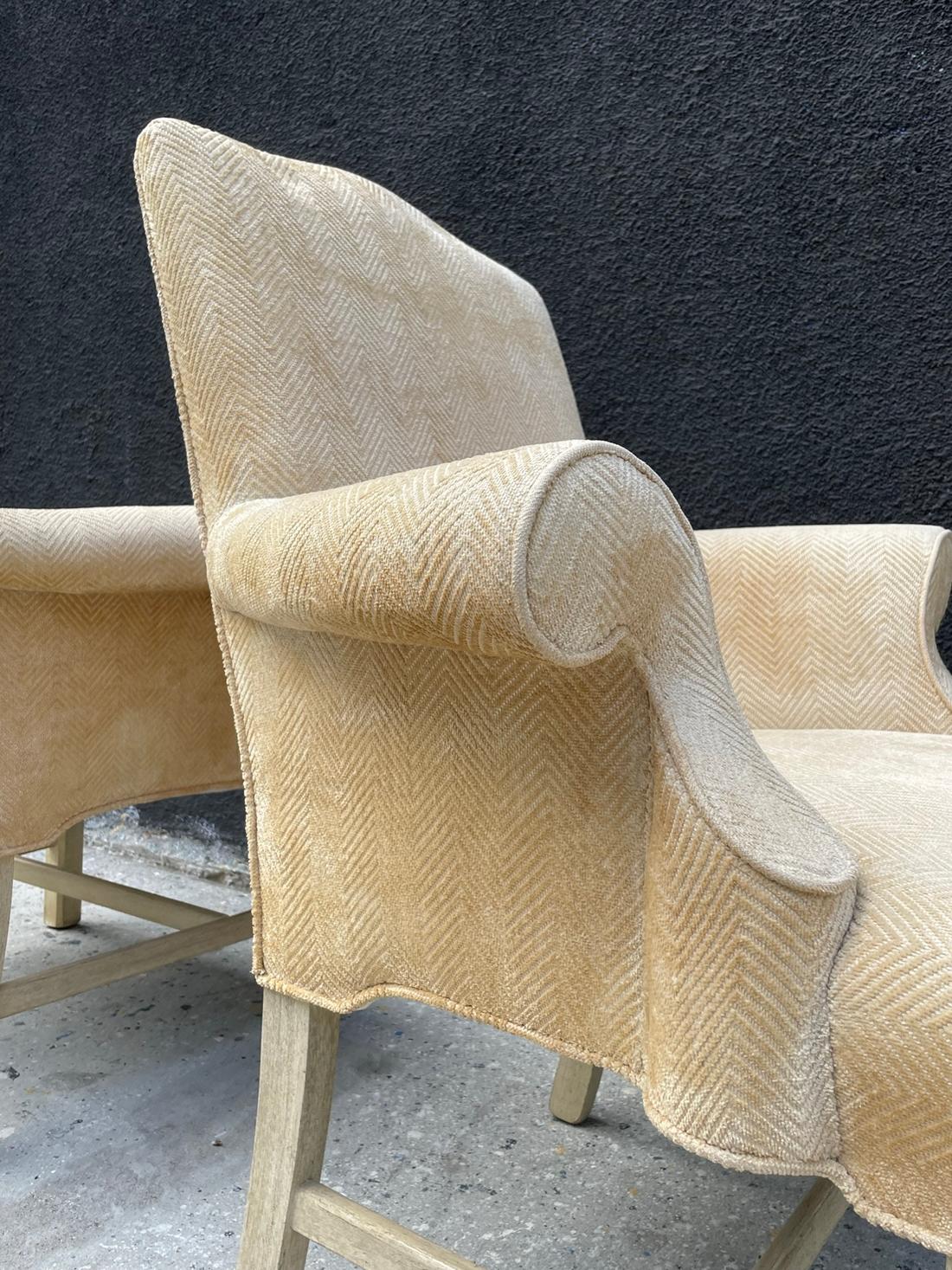 pair of arm chairs