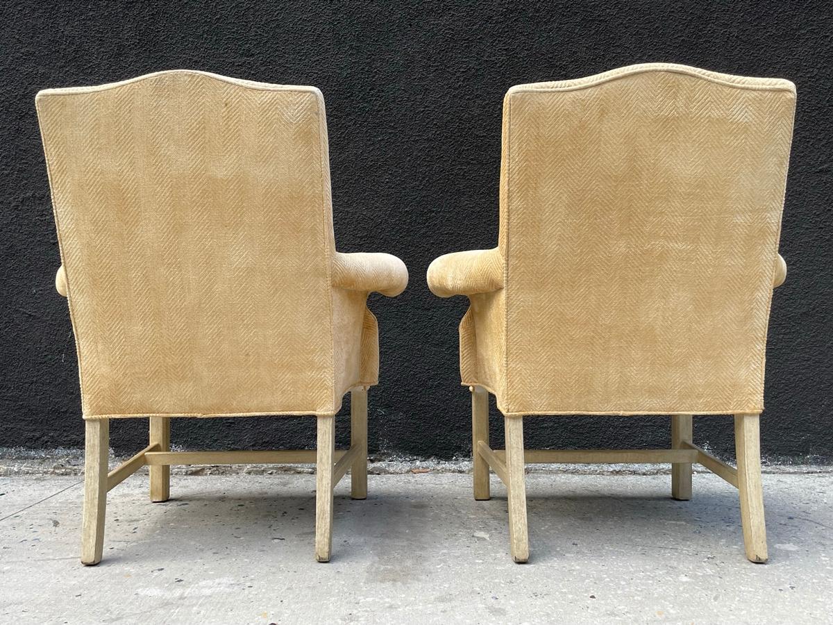 Textile Pair of Vintage Arm Chairs