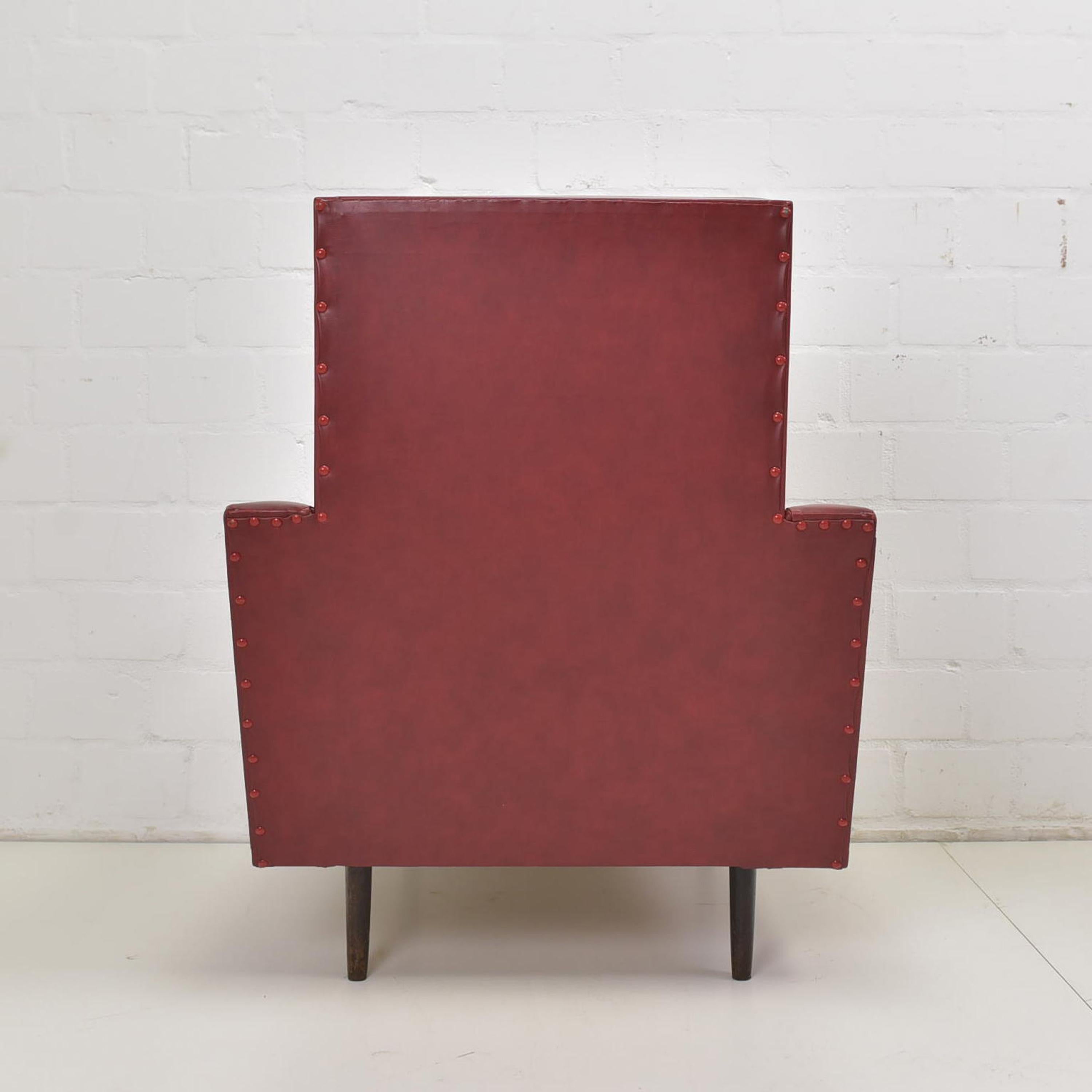 fauteuil vintage rouge