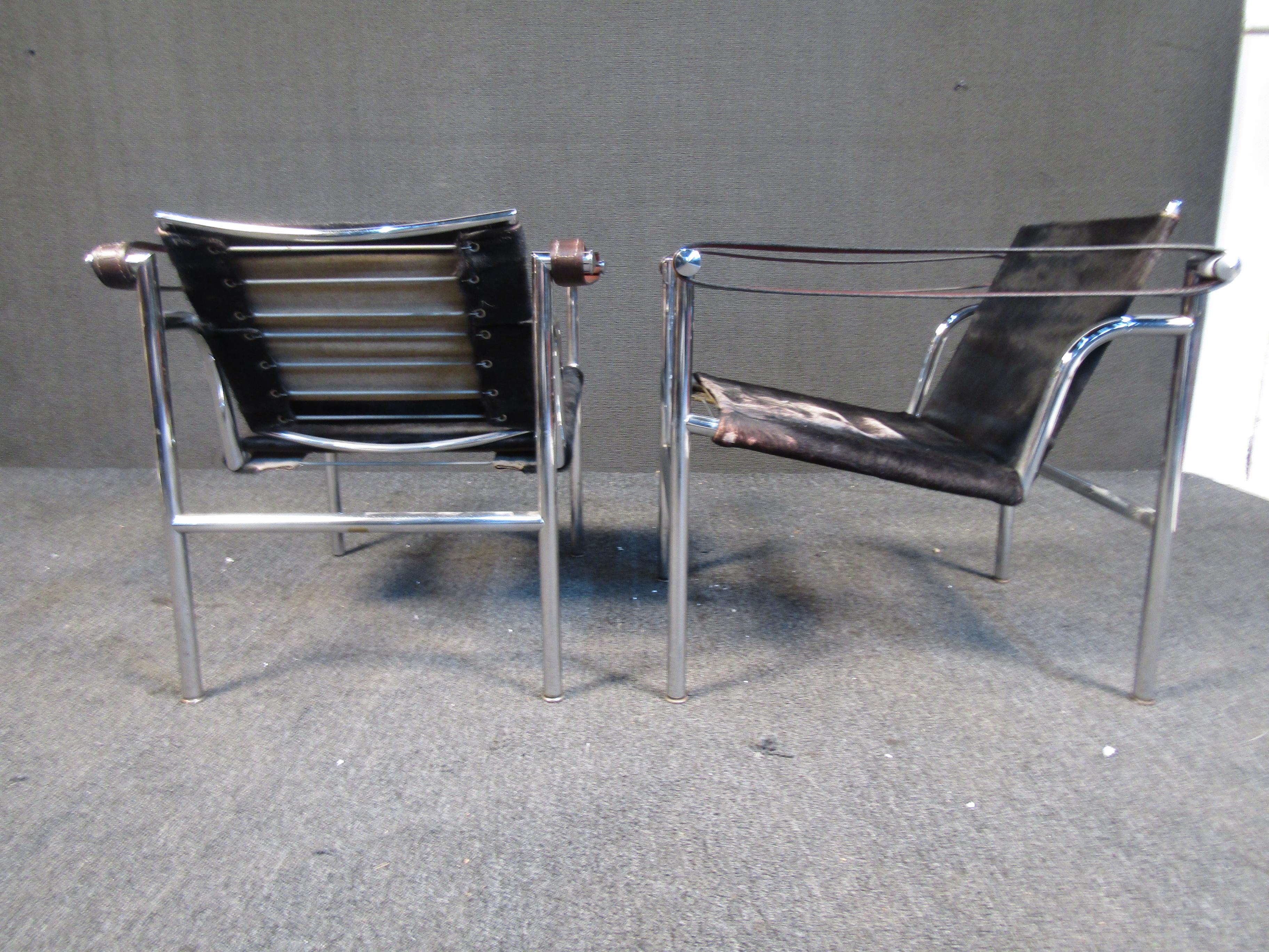 Le Corbusier Armchairs by Cassina In Good Condition In Brooklyn, NY