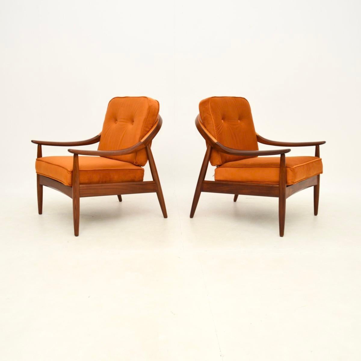 Mid-Century Modern Paire de fauteuils vintage par Greaves and Thomas en vente
