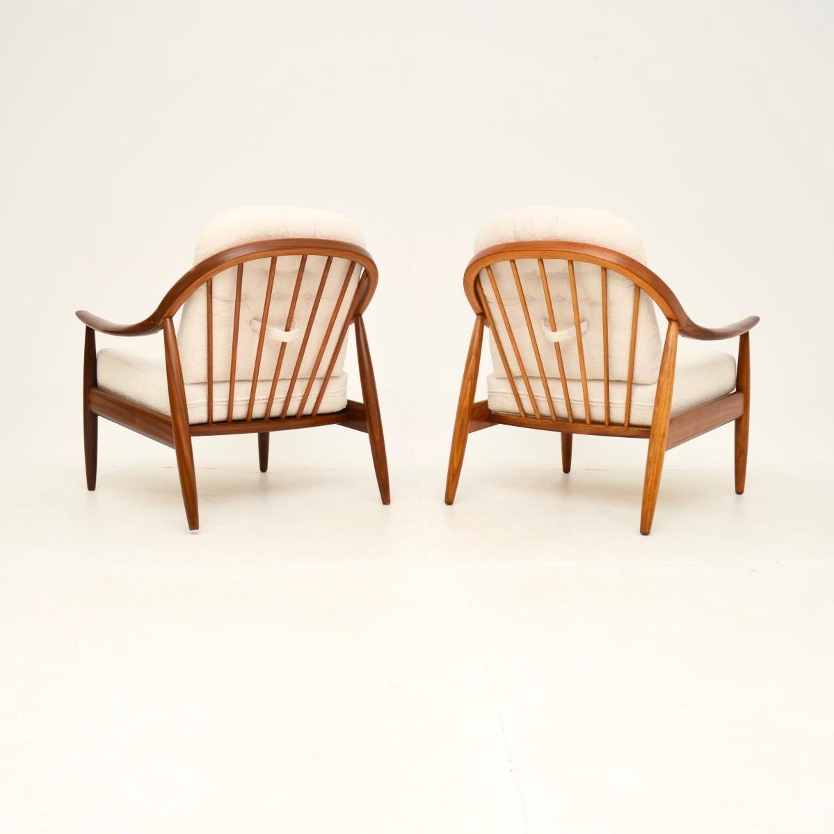 British Pair of Vintage Armchairs by Greaves and Thomas