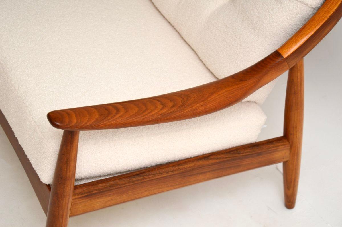Bouclé Pair of Vintage Armchairs by Greaves and Thomas