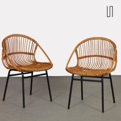 Paire de fauteuils vintage par Jan Kalous pour Uluv, 1960