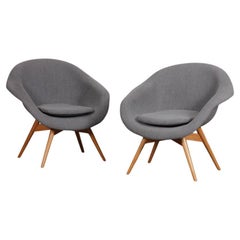 Pair of vintage armchairs by Miroslav Navratil, 1960s