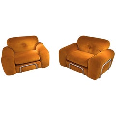 Pair of vintage armchairs - France circa 1970 Pair of vintage armchairs - France circa 1970