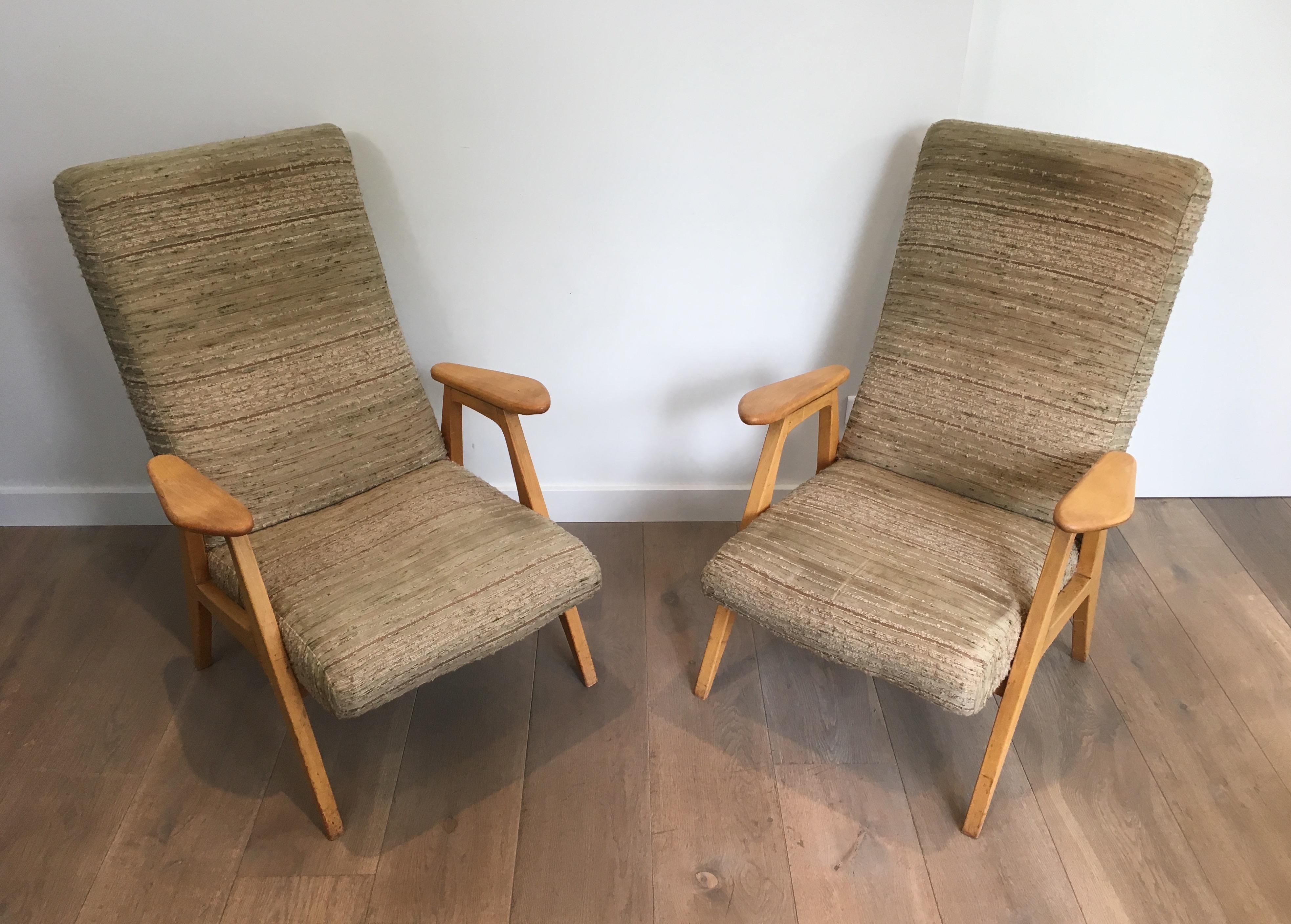 Pair of Vintage Armchairs, French, circa 1970 For Sale 6