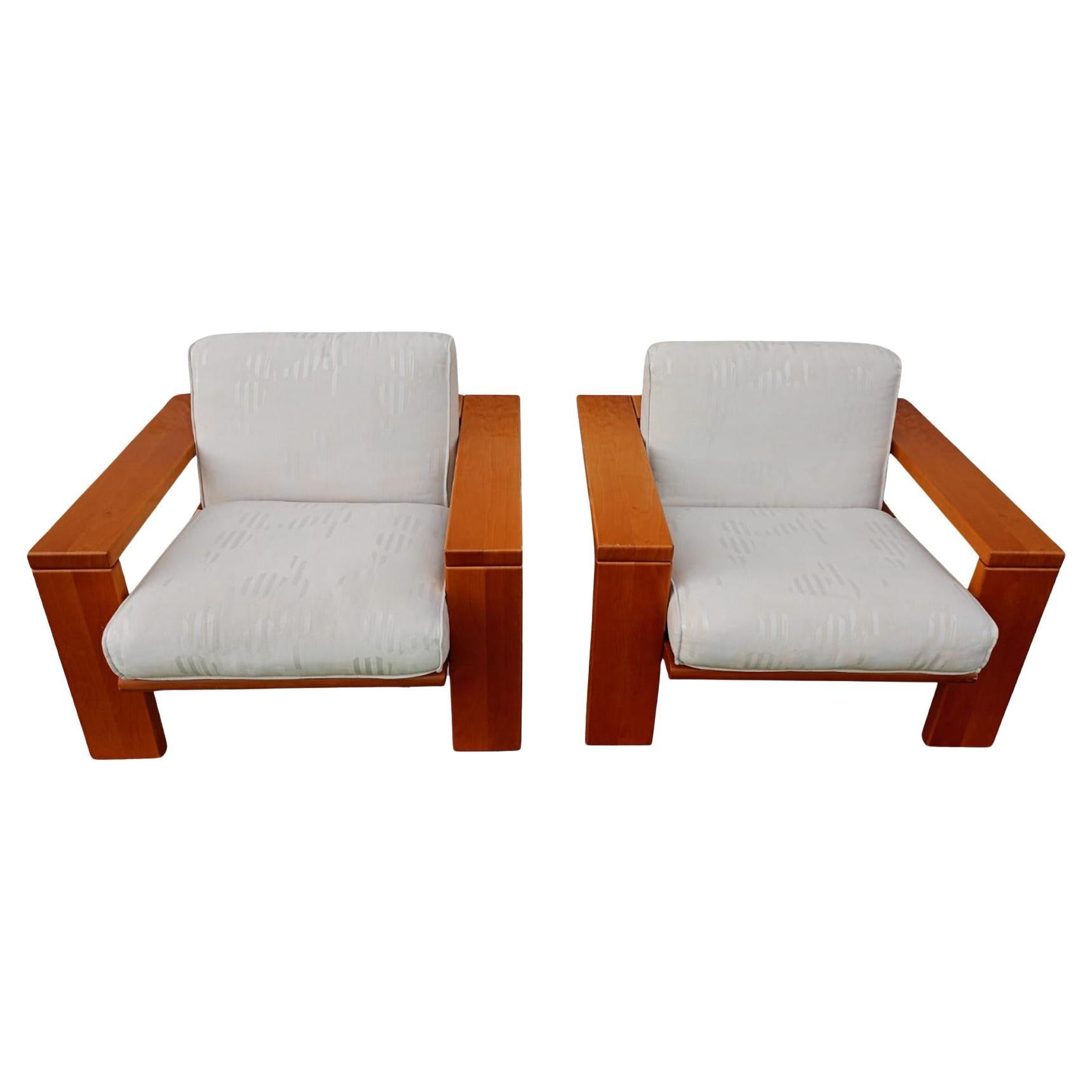 Pair of Vintage Armchairs Italian Production