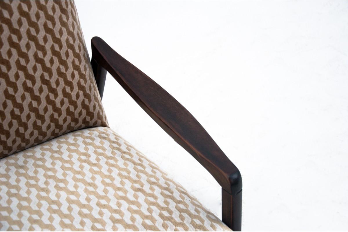 Pair of vintage armchairs, Poland, 1960s. For Sale 4