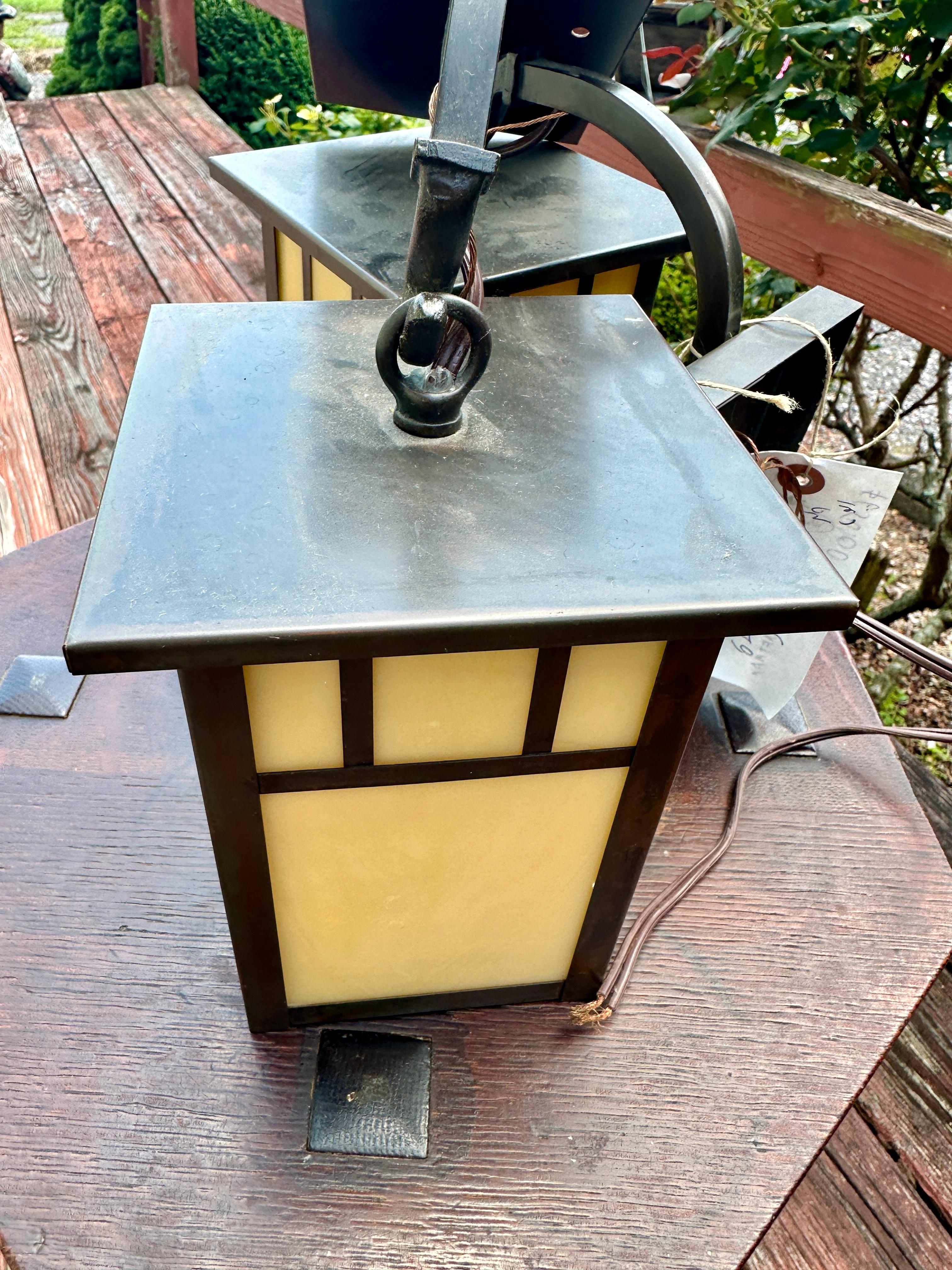 Pareja de lámparas vintage Arroyo Craftsman - W4286 en venta 2