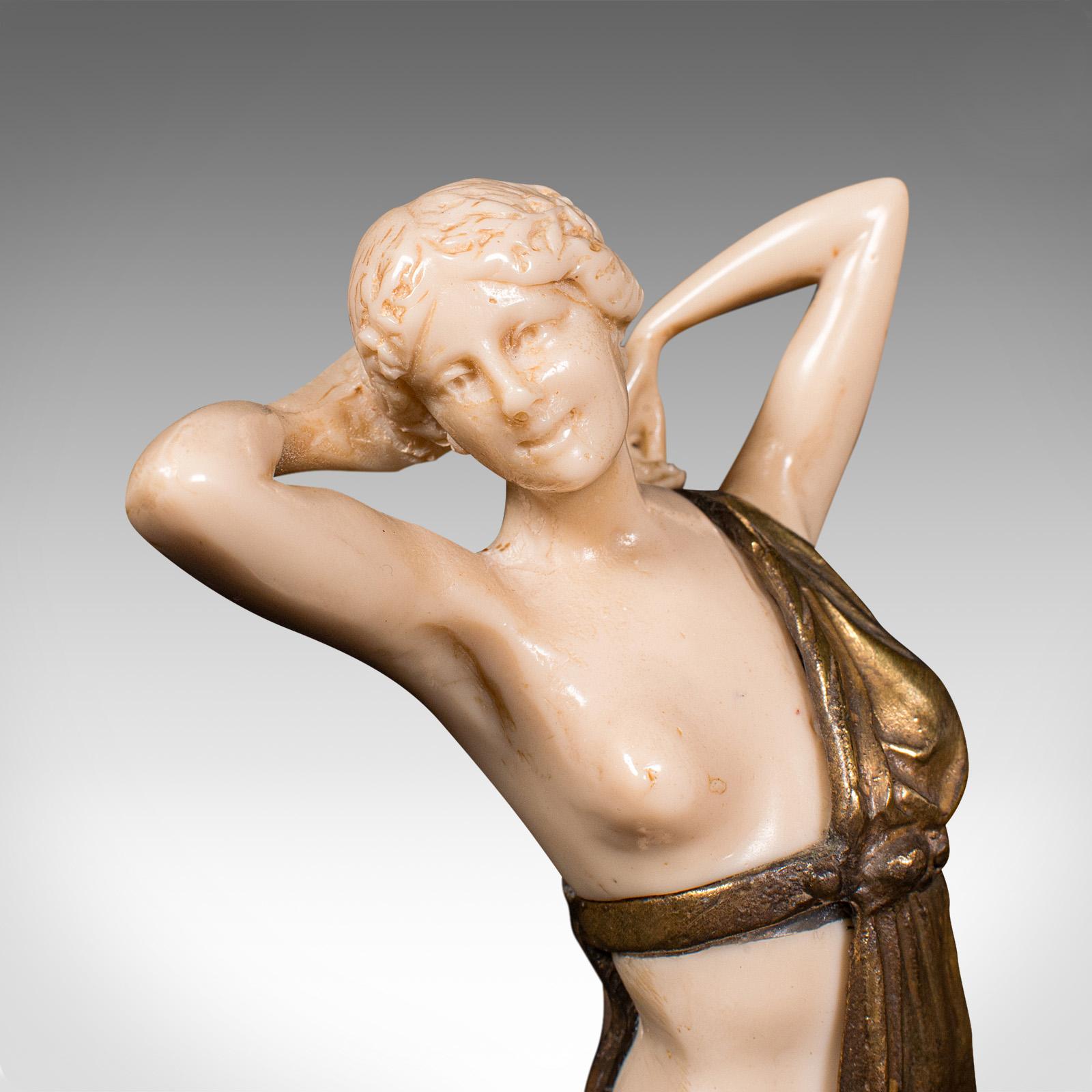 Coppia di figure art déco d'epoca, tedesche, statuetta decorativa, dopo F. Preiss in vendita 2